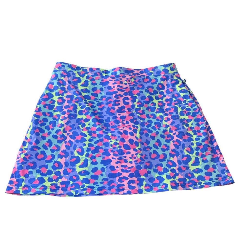Banana Boat Bright Leopard Print UPF 50 Beach Vacation Skort XL NWT Cruise